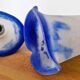 Noverdy white and blue glass paste lampshade
