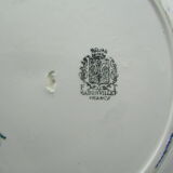 Ancien plat creux badonviller decor bateau voilier
