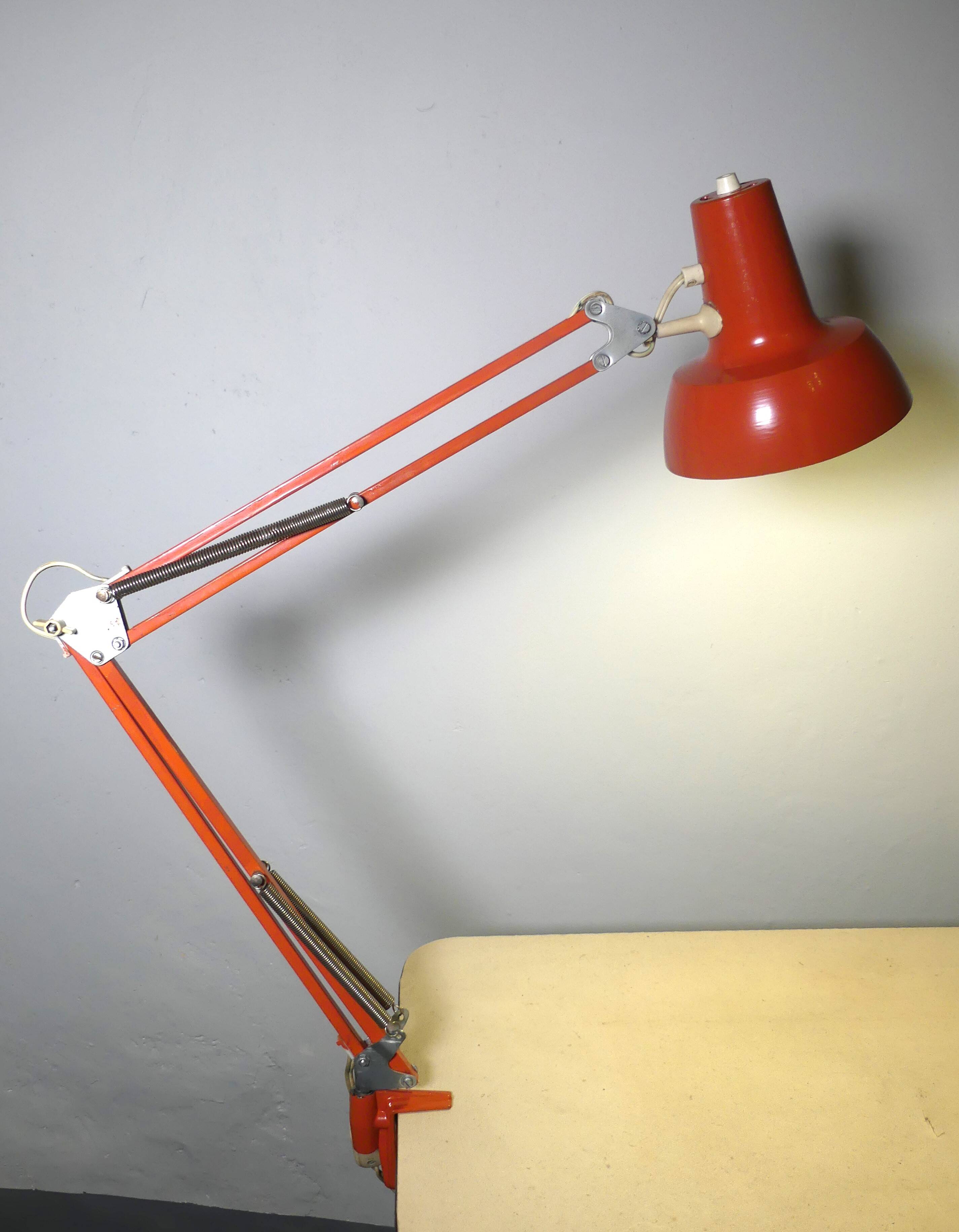 Lampe orange archi 1970