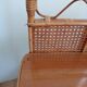 Vintage bamboo bedside pair