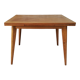 Oak table has two vintage extensions