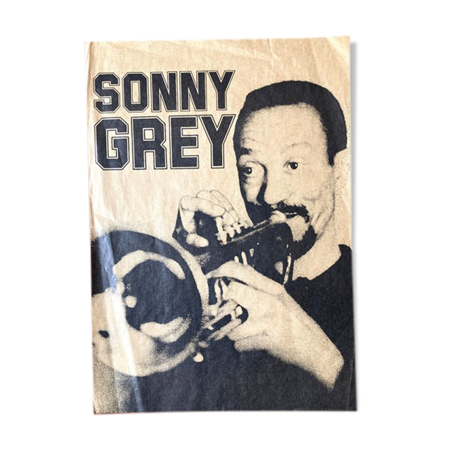 Bluesman Sonny Grey poster on Craft Paper