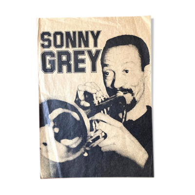 Affiche bluesman sonny grey sur papier craft