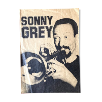 Affiche bluesman sonny grey sur papier craft