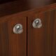 20thC ITALIAN STANDING DRY BAR IN HARDWOOD & CREAM LAMINATE c.1970