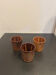 Set of 3 stoneware glasses