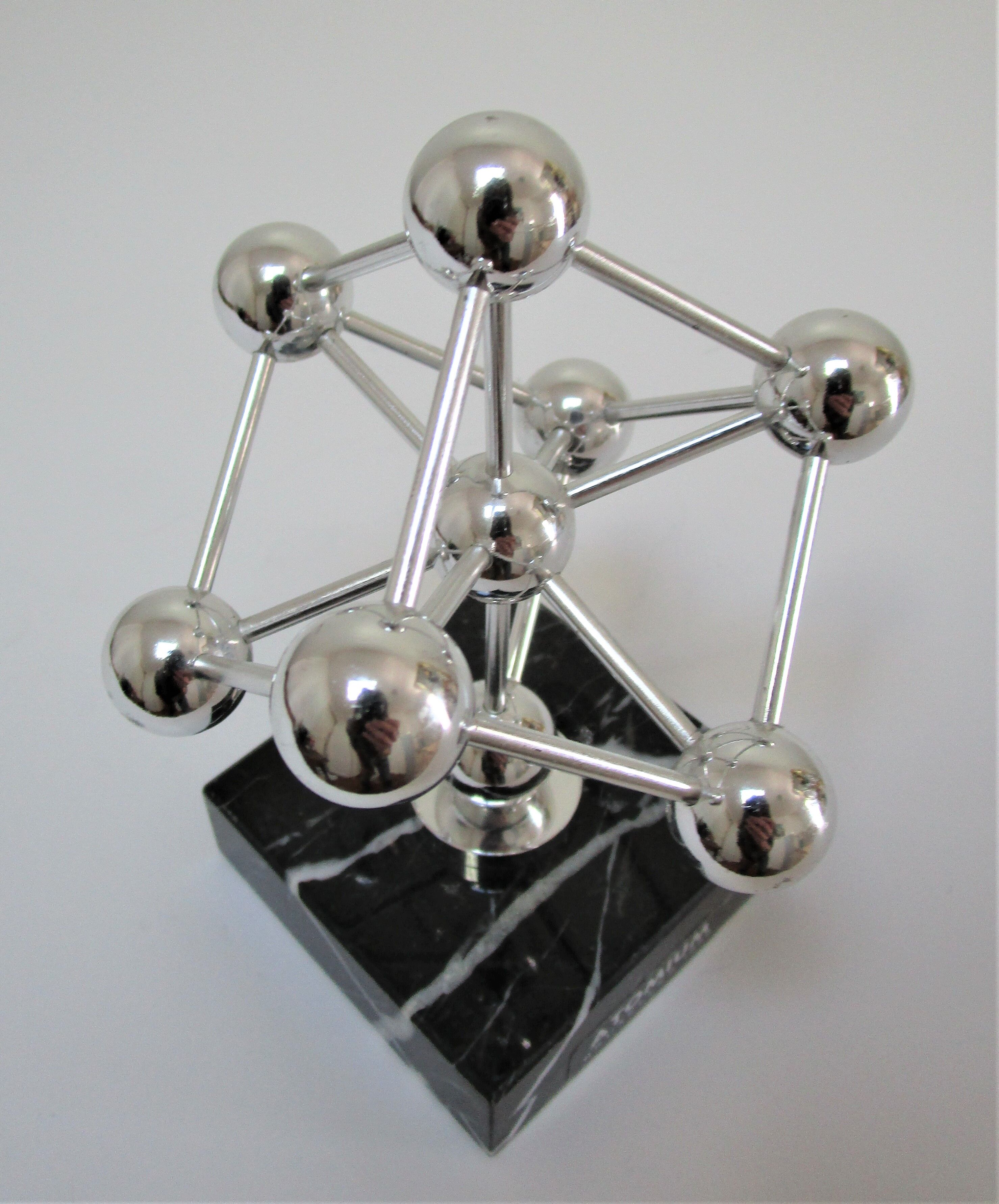 Clipboard atomium brussels metal marble vintage design
