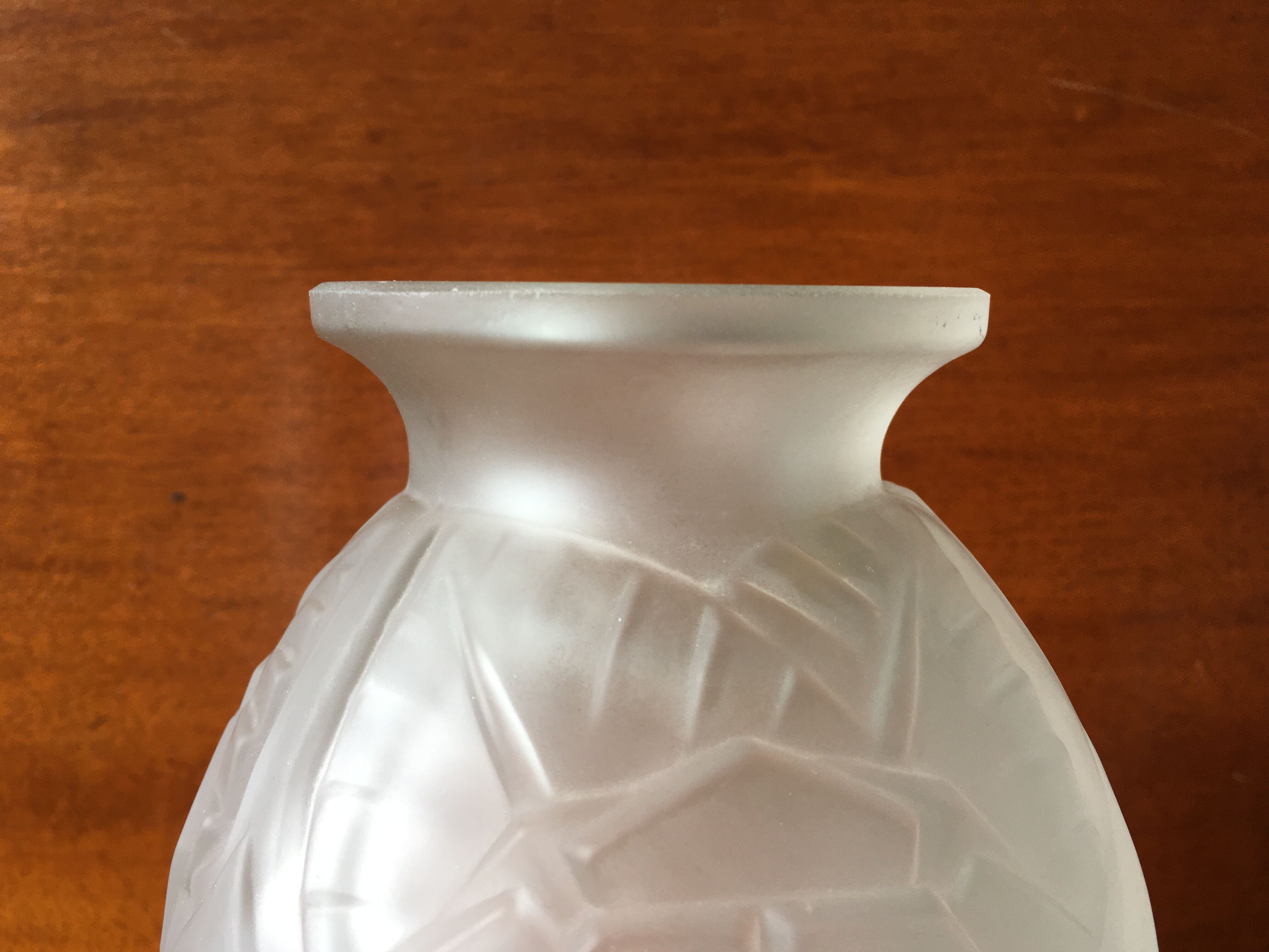 Glass vase by Muller Brothers