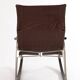 Fauteuil à bascule pliant en cuir design par Takeshi Nii, années 1950