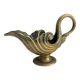Bronze cup with green partial patina in the shape of a swan, Max le verrier