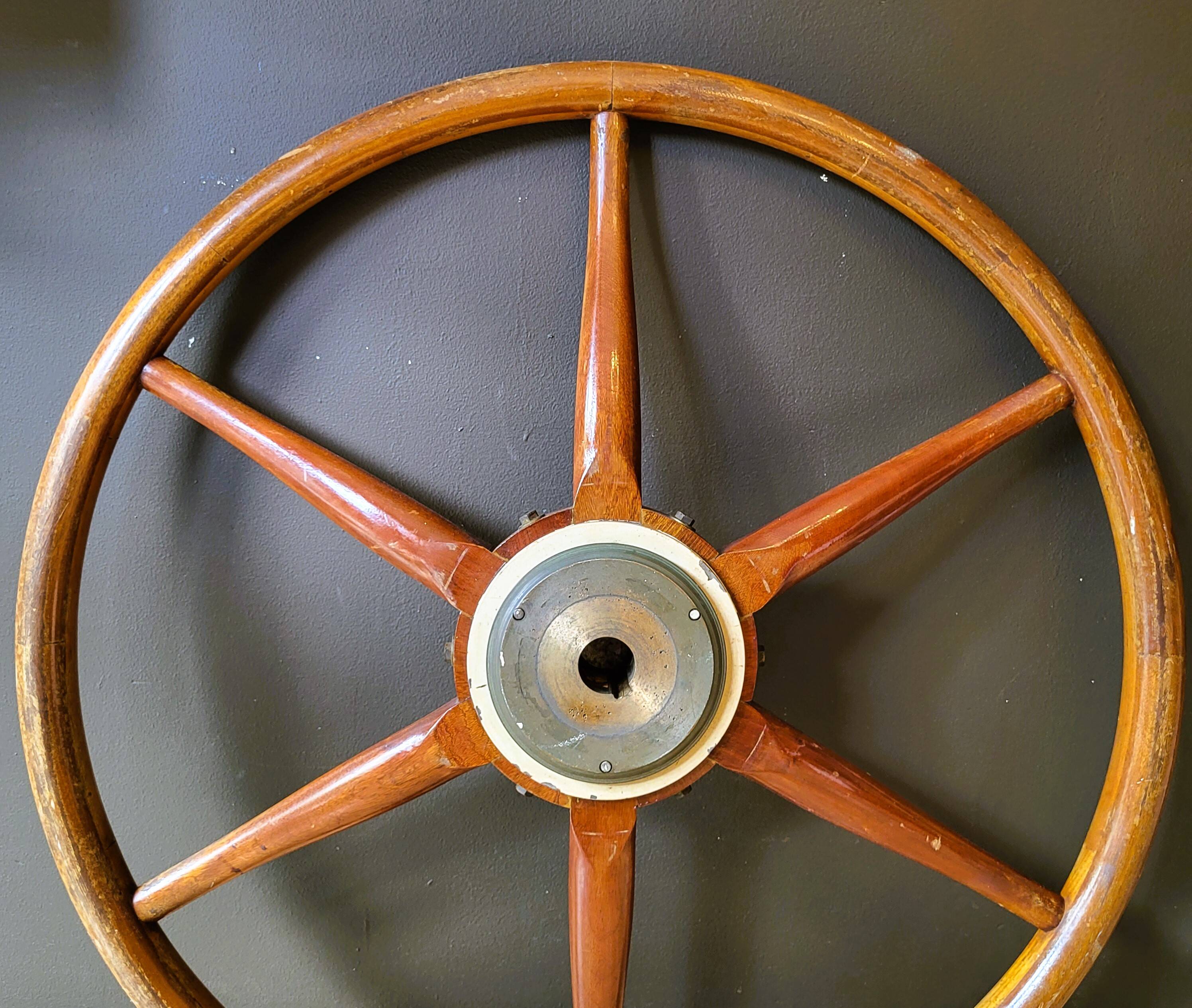 Large Vintage "Linseen" Rudder Bar 50"