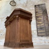 Solid oak box countertop, circa 1900.