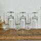 6 vintage champagne flutes