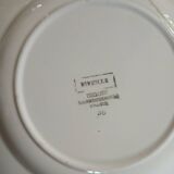 6 antique dessert plates from Digoin and Sarreguemines