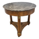 Round table / pedestal table in marble top, Empire period