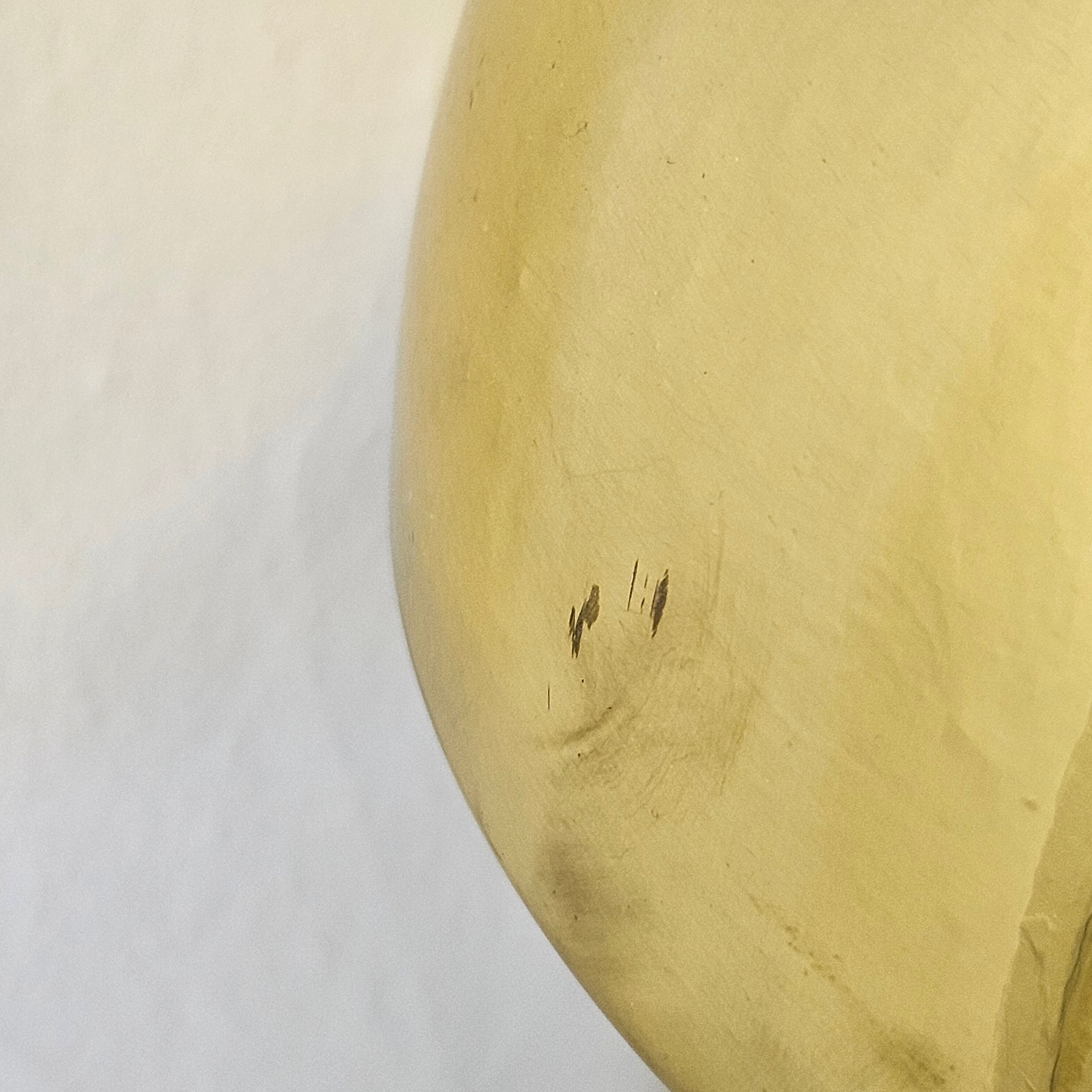 Mushroom-shaped brass table lamp, Italy, 1970s