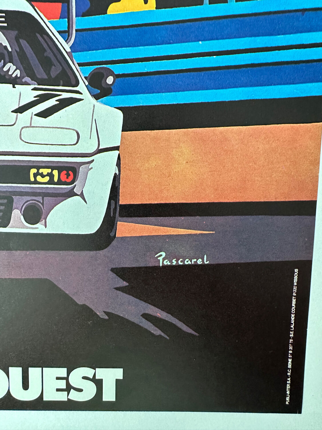 Original poster of Pascarel 24 Hours of Le Mans 1980