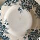 Set de 8 assiettes en faïence terre de fer Marie-Louise 1920s