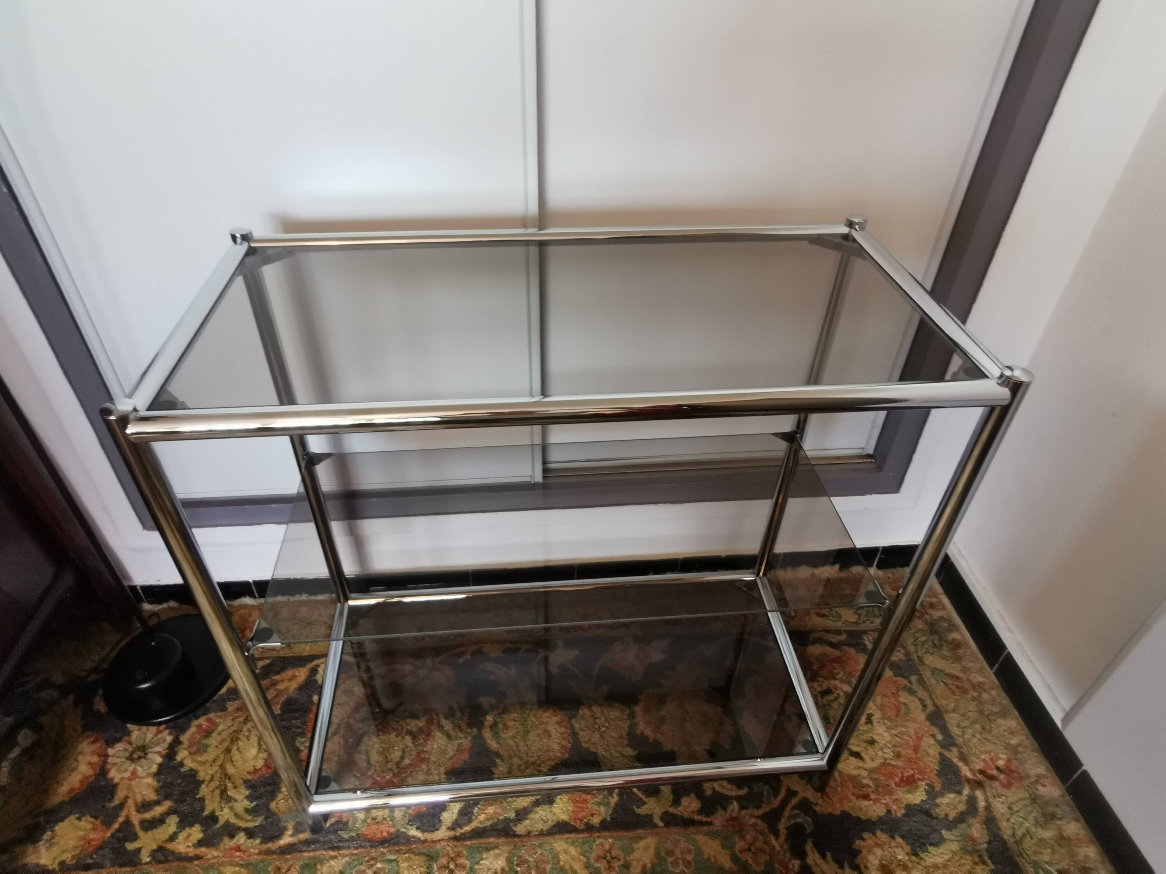Chrome glass shelf 70 years