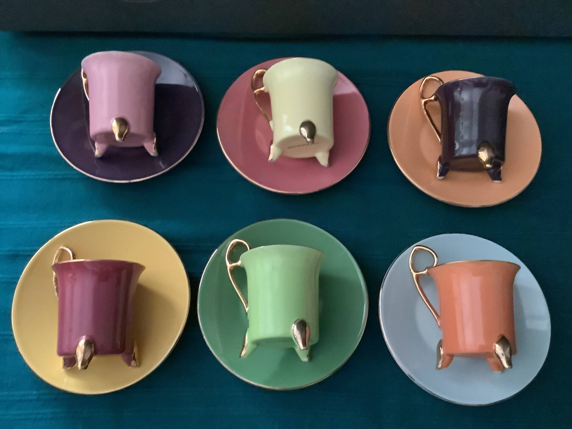 6Tasses + 6 Soucoupes Geneviève Lethu