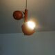 Vintage Space Age 70s Pendant Light – 3 Adjustable Spotlights – Orange