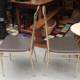 Paire de chaises en bronze