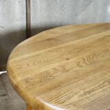 Brutalist oak dining table 1960's