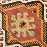 Tapis kilim vintage géométrique fait main – Explosion de motifs ethniques