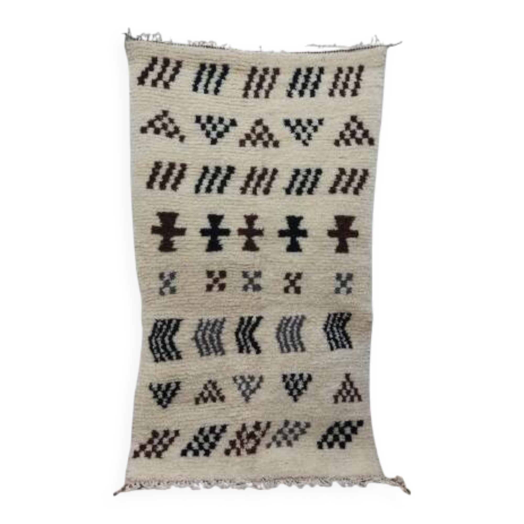 Azilal Berber rug in handmade wool 180 X 105 CM