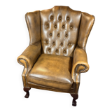 Vintage Leather Chesterfield Armchair – English Country House Style  Claw F