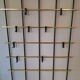 Wall-mounred brass and metal coat and hat rack, 1960s