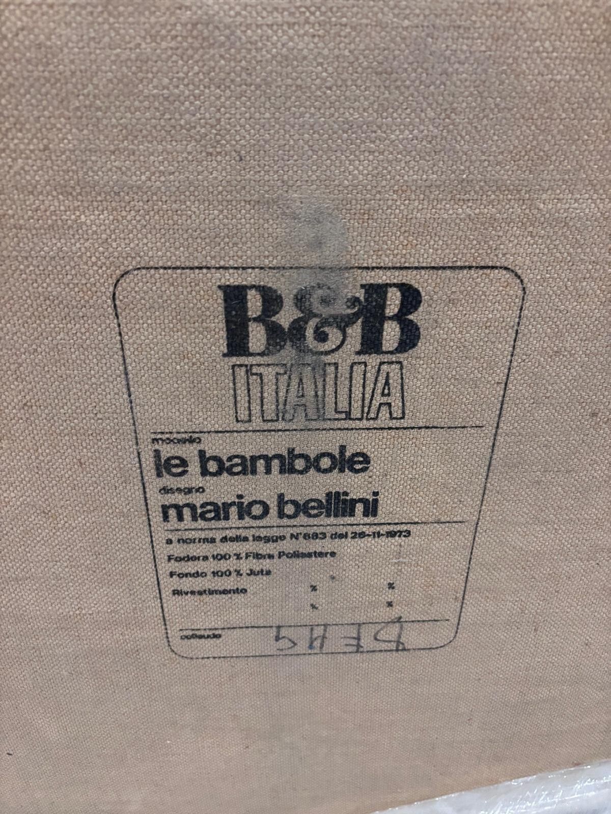 Bambole Sofa by Mario Bellini