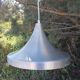 Suspension space age vintage en aluminium brossé