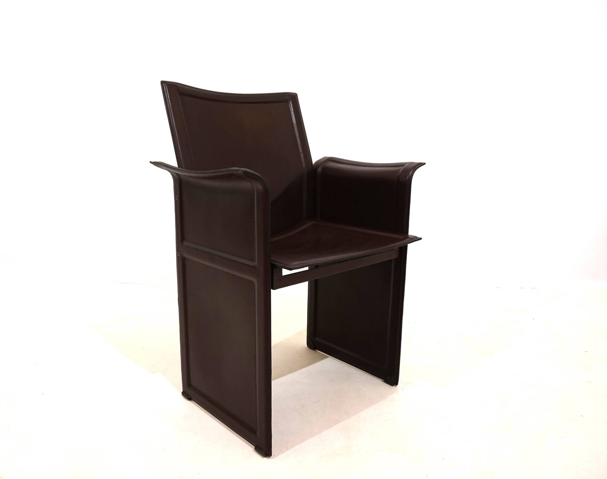 Set of 4 Matteo Grassi Korium dining/conference chairs by Tito Agnoli