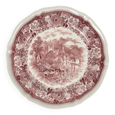 Large round plate "Burgenland", Villeroy & Boch, red
