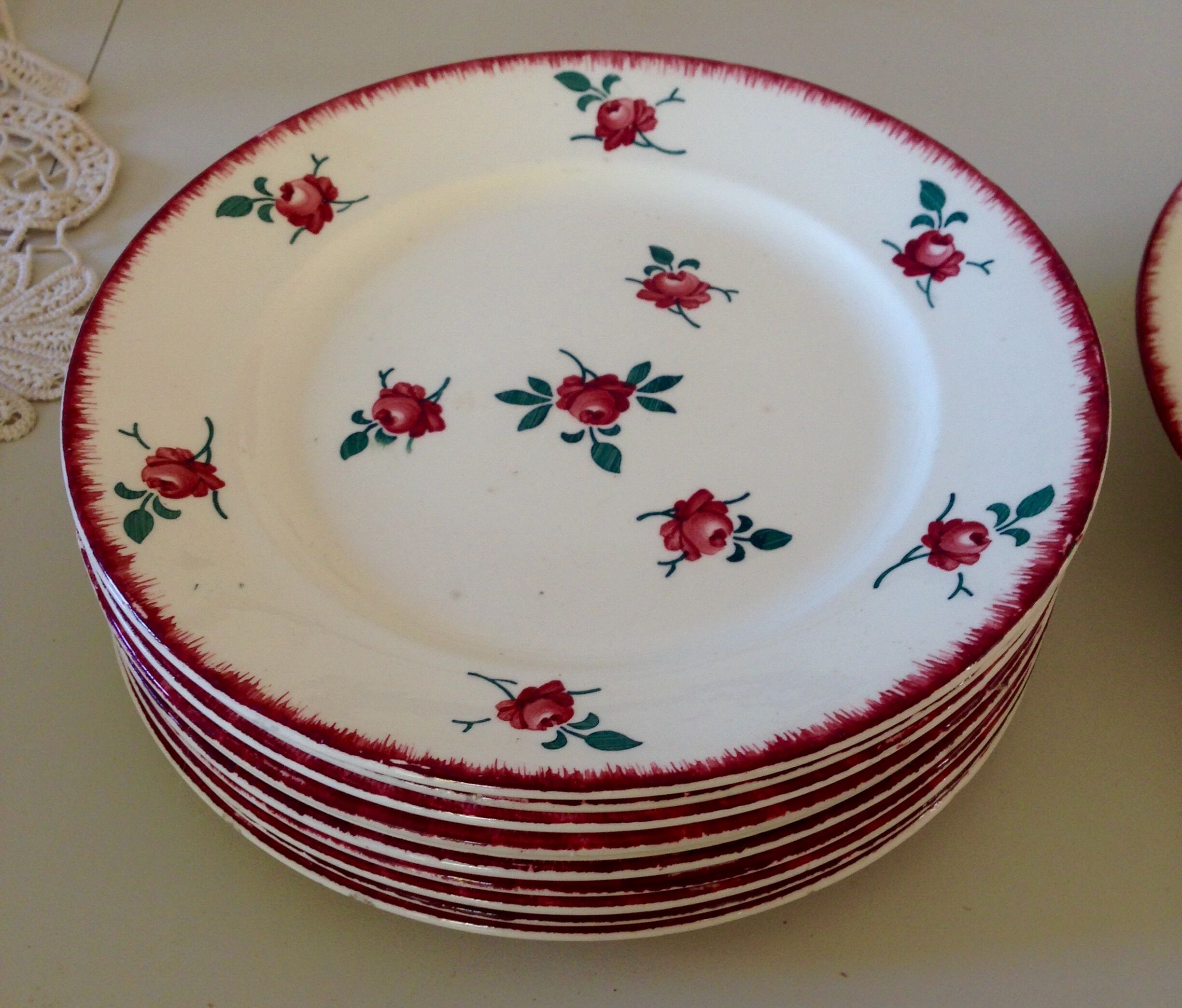 6 plates and flat K & G Luneville