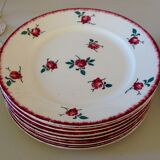 6 plates and flat K & G Luneville