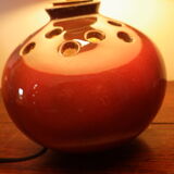 Ceramic lamp base signed Grech