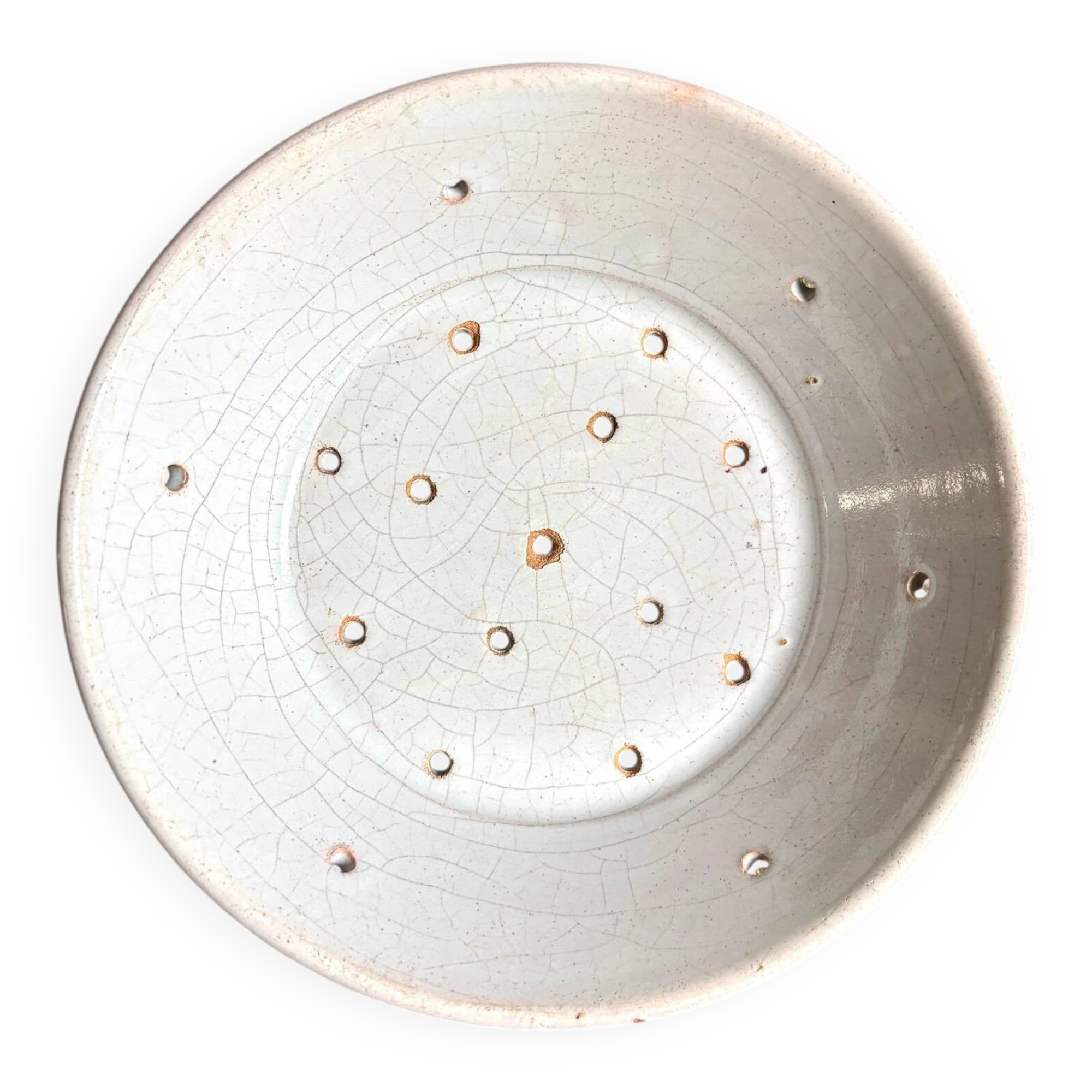 Glazed terracotta drainer