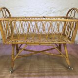 Rattan crib 1960s