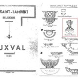 2 Luxval candlesticks • Victoria model • Val Saint Lambert • 1935