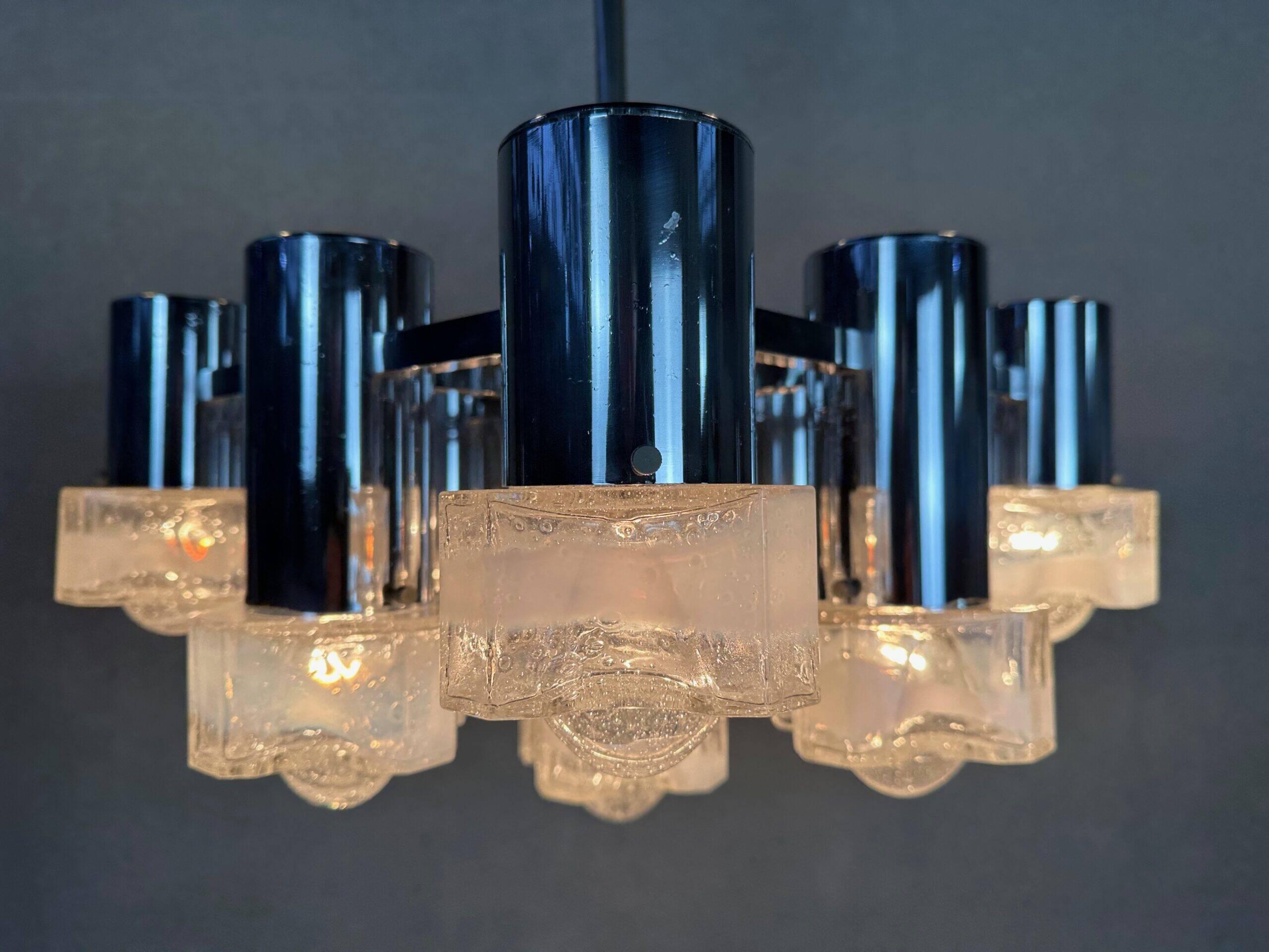 Chandelier vintage de design italien