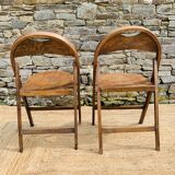 Pair of folding chairs B751 from Thonet