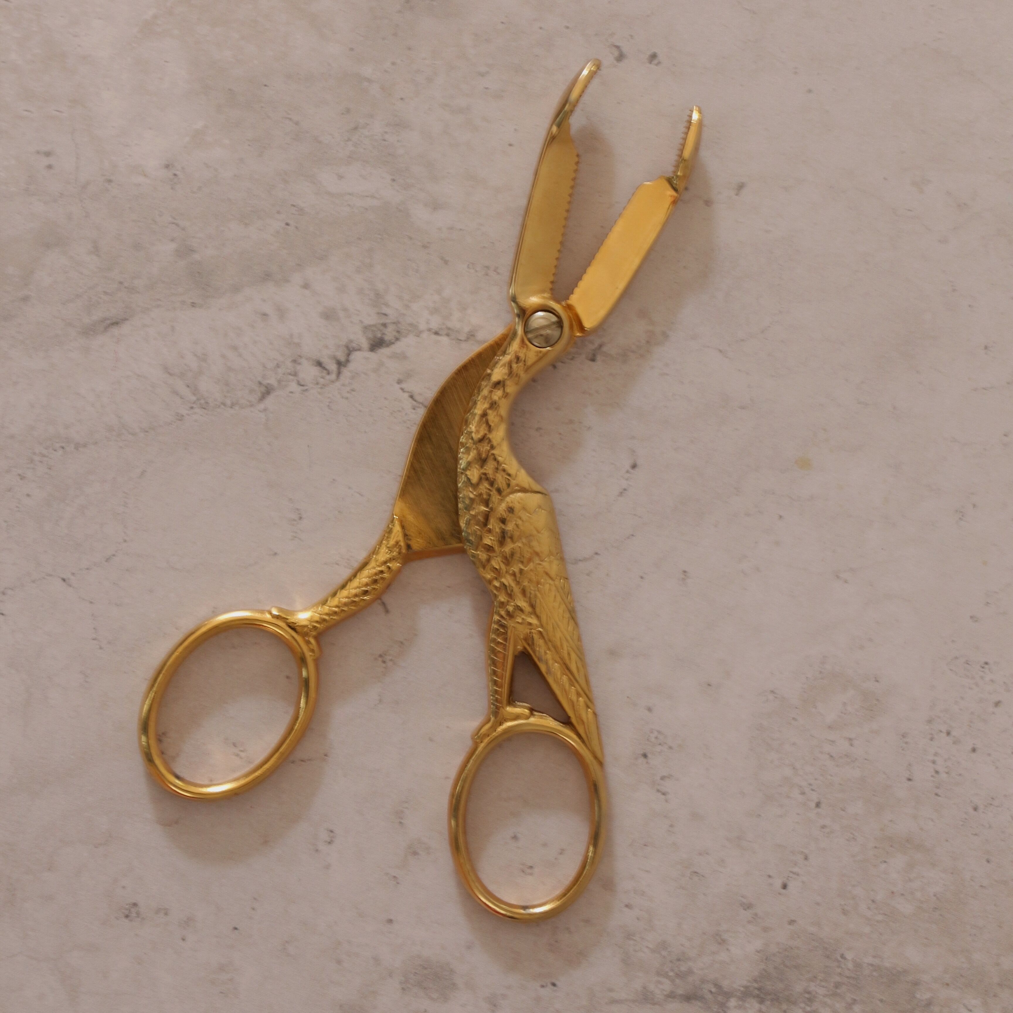 Golden bird sugar tongs