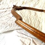 Old carved wooden mirror - 70 cm