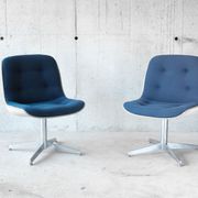 Pair of chairs of Randall Buck for Steelcase Strafor - 1970