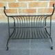 Vintage wrought iron magazine holder