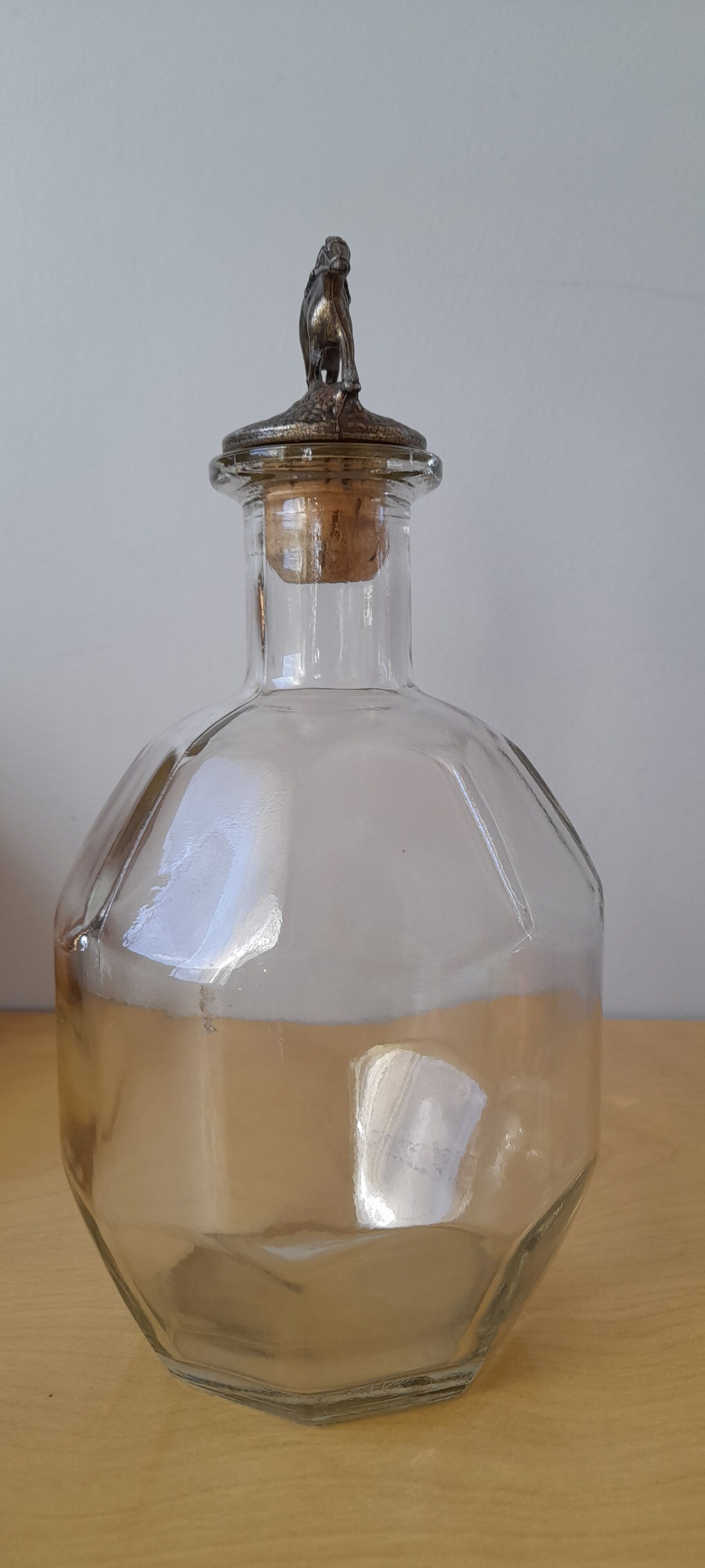 Bouteille grenade,bouchon cheval et cavalier