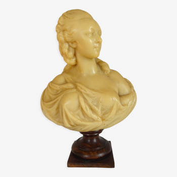 Wax bust of Madame Du Barry XIXth