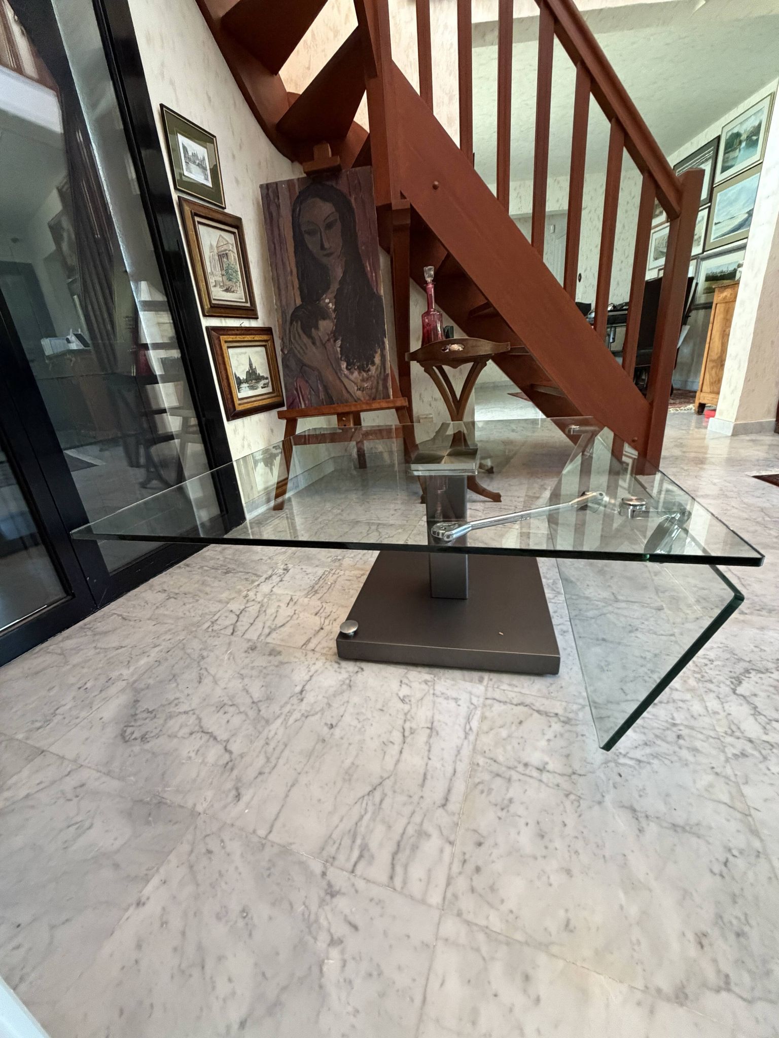 glass coffee table